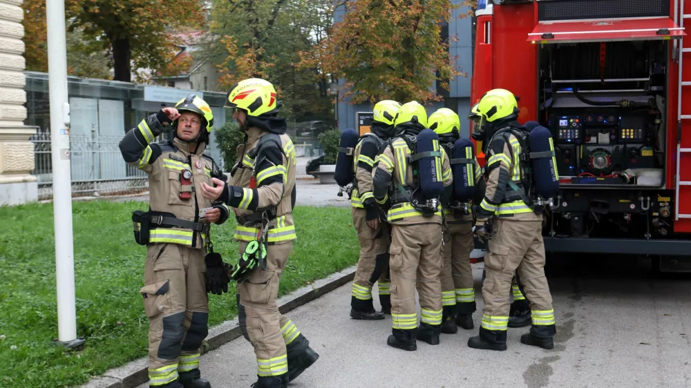 13.10.2024 - Re&scaron;evanje člove&scaron;kih življenj in kulturne dedi&scaron;čine! Narodni muzej Slovenije, gasilciFoto: Tomaž Skale