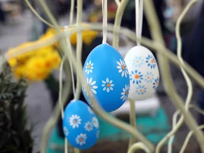 - velikonočni pirhi - - 07.04.2023 &ndash; Kr&scaron;čanski praznik Velika noč 2023&ndash; simbolična fotografija -//FOTO: Tomaž Skale