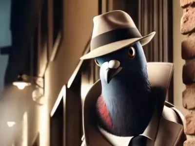 Spoznajte eno od različic špijunira golubira ...  / Foto: ustvarjeno z UI, Clipsigma_69