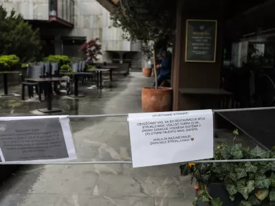 - 22.04.2025. - Zaprta restavracija Maxi zaradi onesnženega vodovoda.//FOTO: Bojan Velikonja