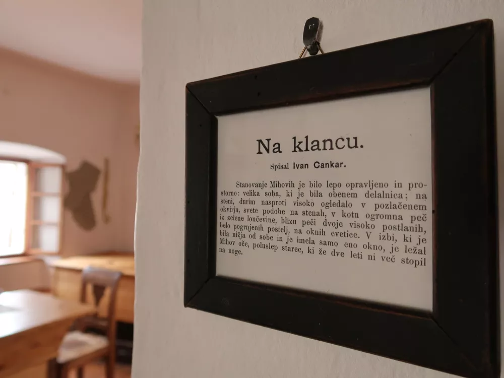 Vrhnika, po poteh Ivana Cankarja, Ivan Cankar, Na klancu / Foto: Nataša Bucik Ozebek