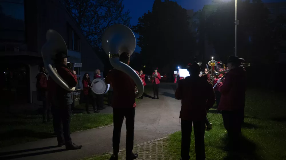Prvi maj01.05.2025 Prvomajska budnica, pihalna godba LjubljanaFOTO: Nik Erik Neubauer