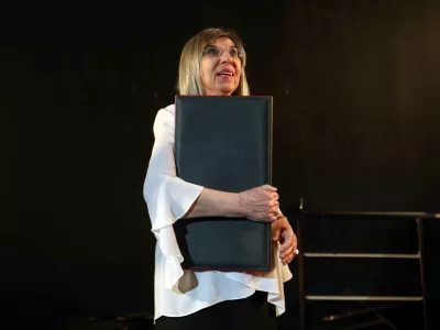 03.12.2924 - podelitev plakete ob Prešernovi nagradi, Svetlana Makarovič, Mini TeaterFoto: Tomaž Skale