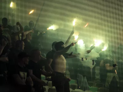 Green Dragons 03.05.2025 - NK Olimpija: NK Maribor Prvaliga TelemachFoto: Nik Erik Neubauer