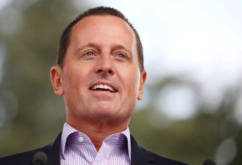 ﻿FILE PHOTO: Richard Grenell, U.S. ambassador to Germany, attends the "Rally for Equal Rights at the United Nations (Protesting Anti-Israeli Bias)" aside of the Human Rights Council at the United Nations in Geneva, Switzerland, March 18, 2019. REUTERS/Denis Balibouse/File Photo