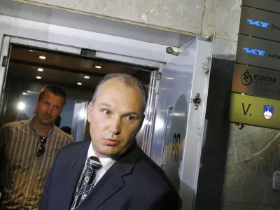 Kristjan Verbič, predsednik Vseslovensko združenje malih delničarjev - VZMD - Skupščina SCT - delničarji gradbene družbe odločali o spremembi osnovnega kapitala družbe, in sicer z vplačilom stvarnega vložka oz. s konverzijo terjatev navadnih upnikov. uprava - upravni odpor  /FOTO: Jaka Adamič