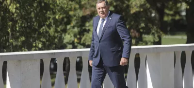 srbski član predsedstva BiH Milorad Dodik- 12.09.2022 - Brdo pri Kranju – Vrh pobude Brdo-Brioni – srečanje predsednikov držav zahodnega Balkana, //FOTO: Jaka Gasar