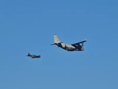 Letalo Spartan na letališču Cerklje ob Krki