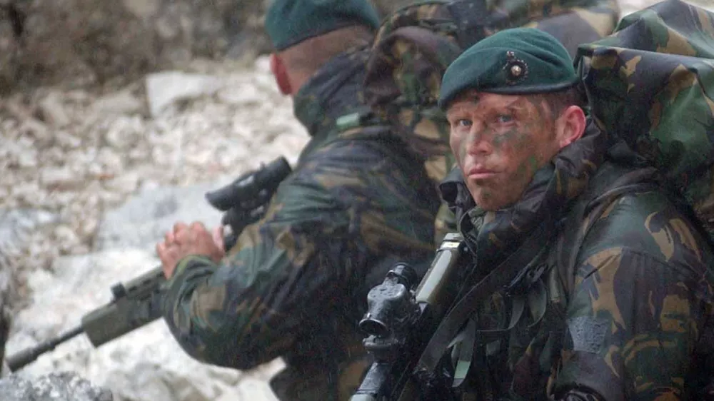 Angleška vojska - specialci SAS, maskirna obleka, vojak, //FOTO: Jaka AdamičOPOMBA: ZA OBJAVO V ČASOPISU DNEVNIK