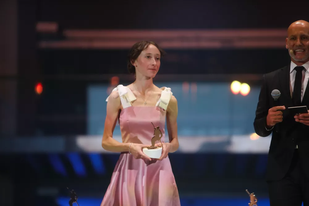 - Nika Prevc,- 15.05.2025. - Večer Šampionov Smučarske Zveze Slovenije.//FOTO: Bojan Velikonja