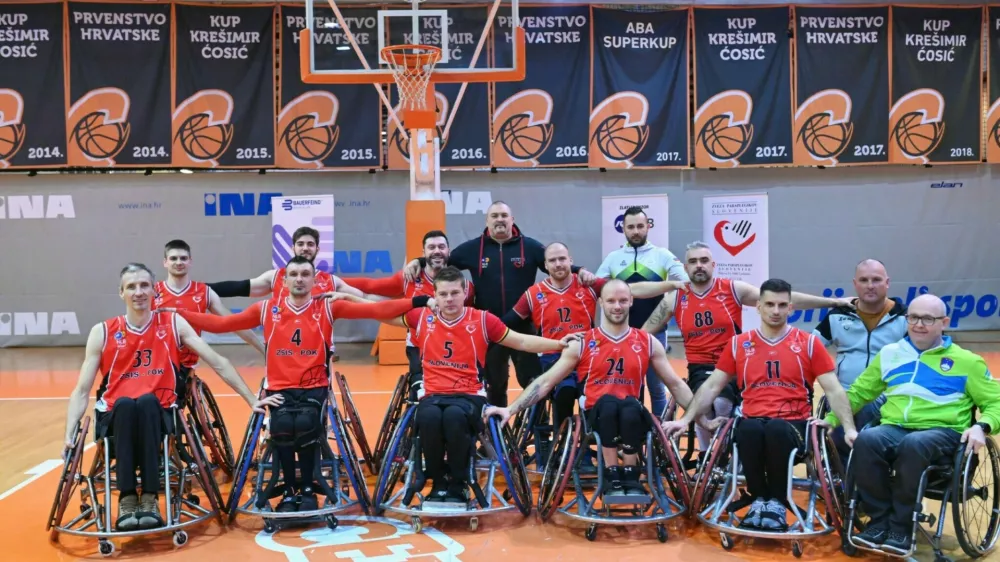 Slovenski košarkarji so v rednem delu uvrstili v finale, ki bo v soboto, 17. maja, ob 18. uri v ljubljanski Hali Tivoli. Foto: ZSIS