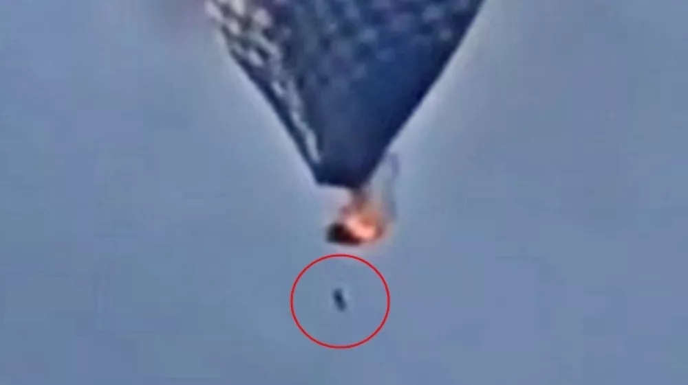 balonarska nesreča v Mehiki, goreč balon na topli zrak. Foto: Profimedia