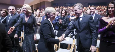 Nataša Pirc Musar, Robert Golob, Tina Gaber- 20.12.2024 - Državna proslava ob dnevu samostojnosti in enotnosti. 34. obletnica plebiscita o samostojnosti Slovenije//FOTO: Jaka Gasar