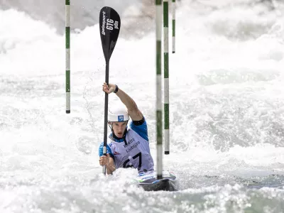 ﻿Martin Srabotnik- 16.08.2020 – Tacen - kajak / kanu - ECA evropski pokal v slalomu na divjih vodah - tekmi članskega slovenskega pokala HSE v slalomu in prvi izbirni tekmi za sestavo reprezentance - //FOTO: Matjaž Rušt