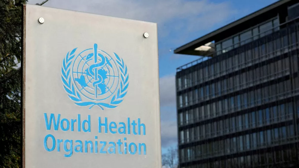 FILE PHOTO: A view shows The World Health Organization (WHO) headquarters in Geneva, Switzerland, January 28, 2025. REUTERS/Denis Balibouse/File Photo