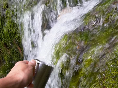 voda kozarec skodelica kamniška bistrica 