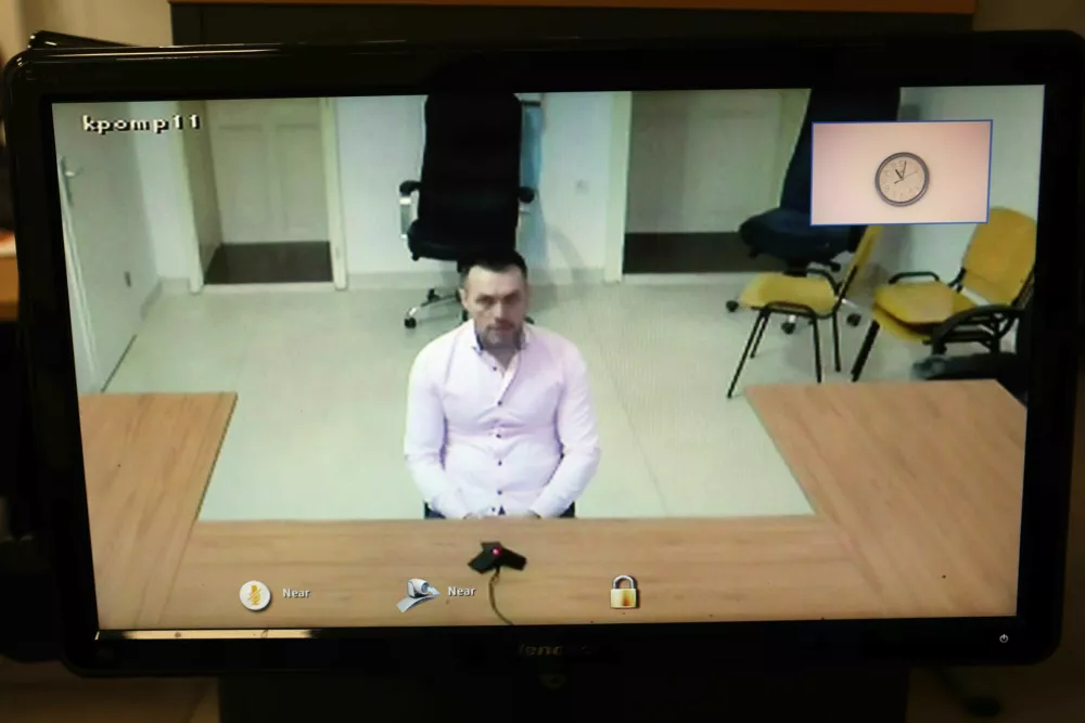 15.01.2025 - sodišče, obtoženi Dino Muzaferović Cezar, osumljen umora na BrduFoto: Tomaž Skale