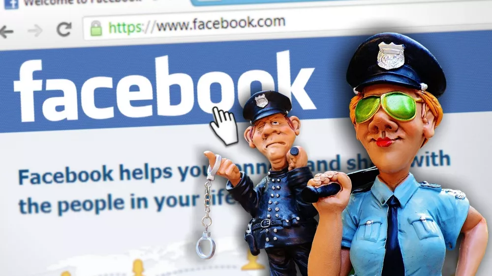 Omejitev družbenih omrežij. Simbolična.