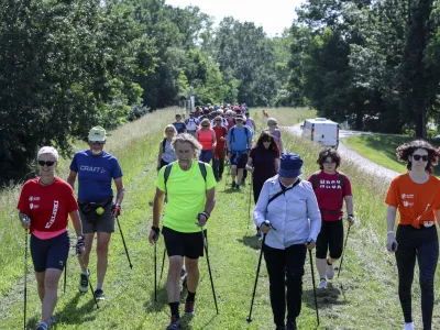 - 25. 05. 2024 - Akcija Nedeljskega dnevnika - dan nordijske hoje v Čatežu  //FOTO: Jaka Gasar / Foto: Jaka Gasar