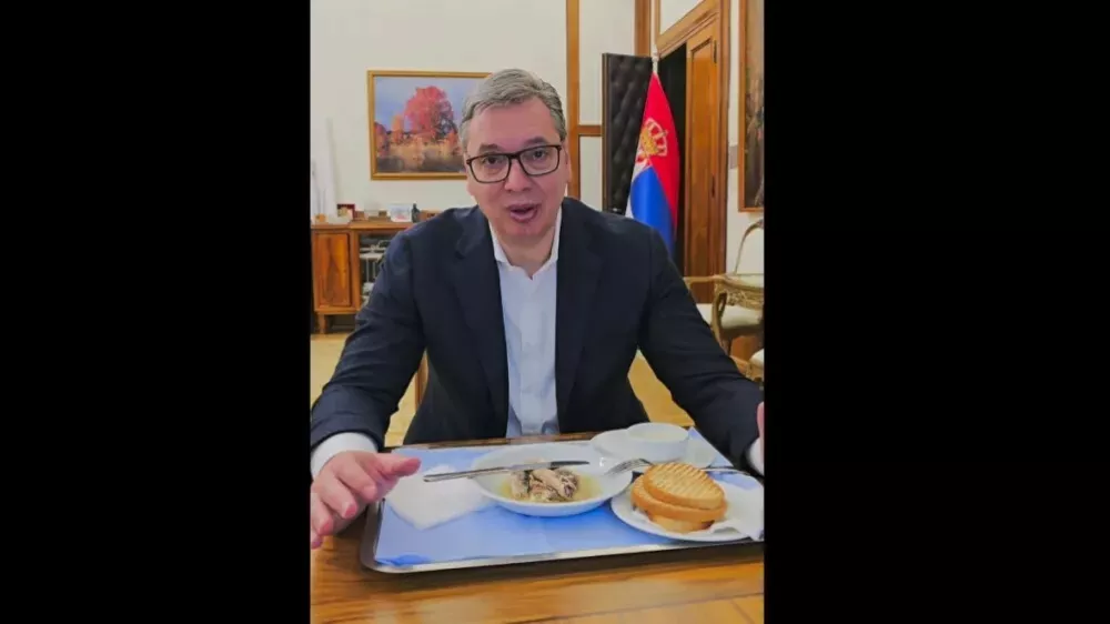Aleksandar Vučič, sardine Instragram