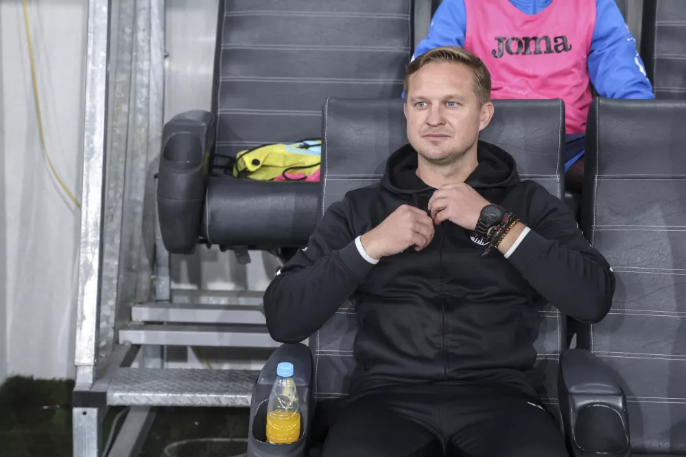 trener Brava Ale&scaron; Arnol- 21.09.2024 - 1.SNL - nogomet - Olimpija: Bravo //FOTO: Jaka Gasar