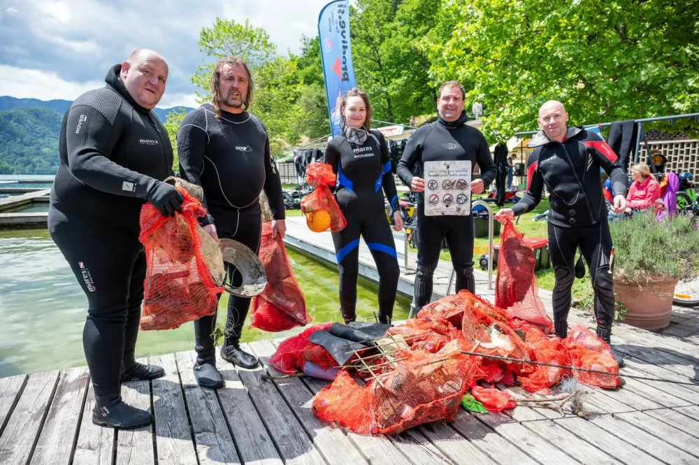 Bled čistilna akcija potapljačev