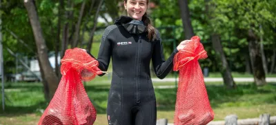 Bled čistilna akcija potapljačev