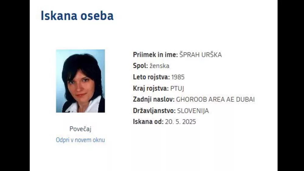 Urška Šprah. Vir: Interpol