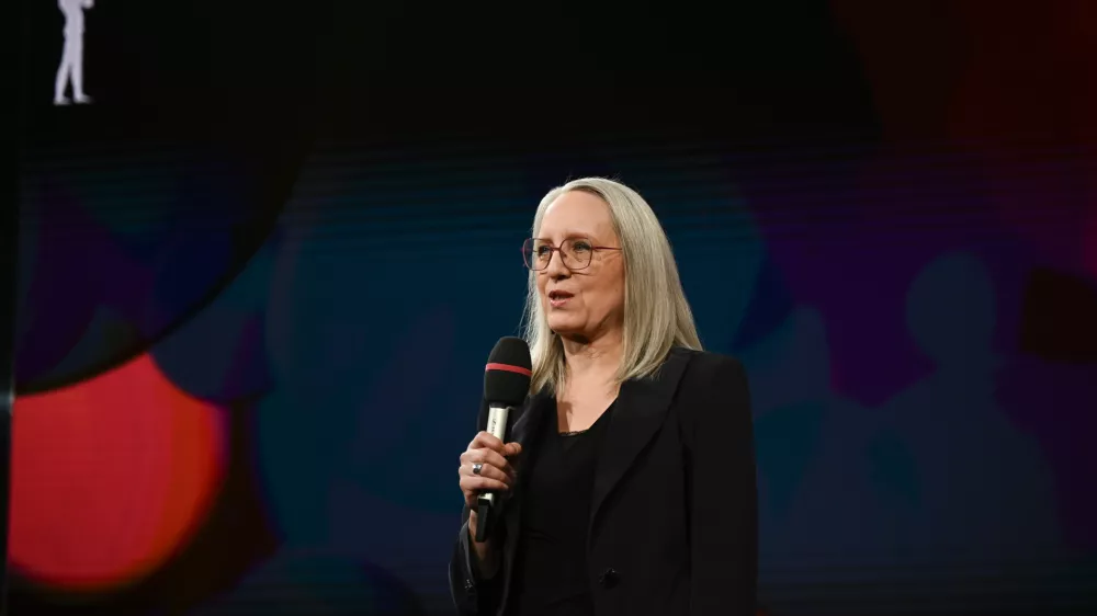 Ksenija Horvat10.02.2025 Dogodek Televizije Slovenija s predstavitvijo novih televizijskih obrazov in prikazom prizorov novih vsebin, RTV SlovenijaFOTO: Nik Erik Neubauer