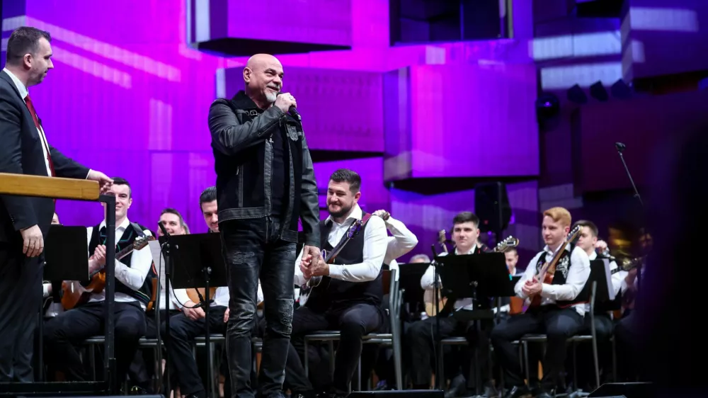 06.04.2025., Zagreb - Koncert "Sokacka rapsodija" u KD Vatroslav Lisisnki.Pero Galic. Photo: Slavko Midzor/PIXSELL
