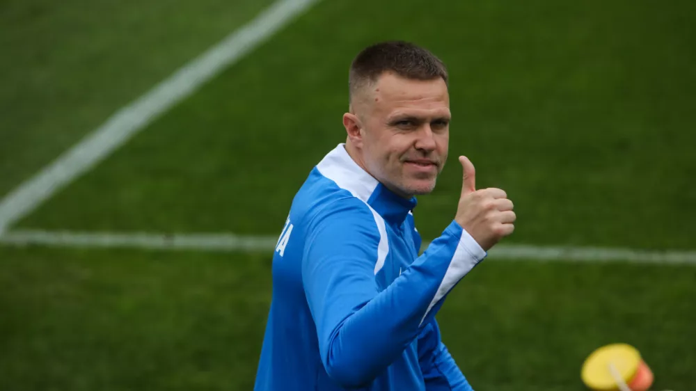 - Josip Iličić,- 07.10.2024. - Tiskovna konferenca in trening slovenske nogometne reprezentance pred tekmo Konferenčne lige z Norveško.//FOTO: Bojan Velikonja