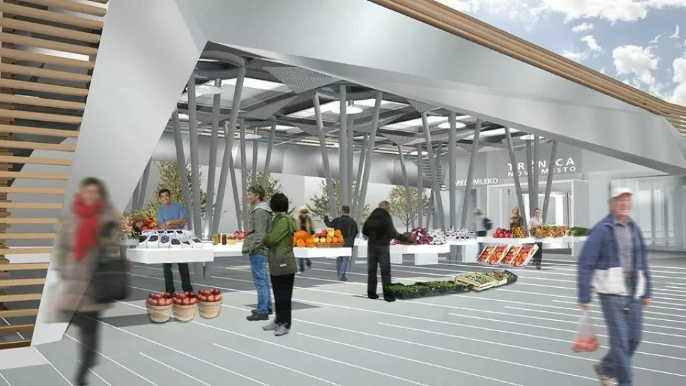 Nova tržnica naj bi bila končana prihodnje leto. Foto: MONM