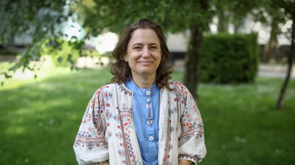 Colombe Schneck je francoska pisateljica, novinarka in režiserka. Foto: Luka Cjuha