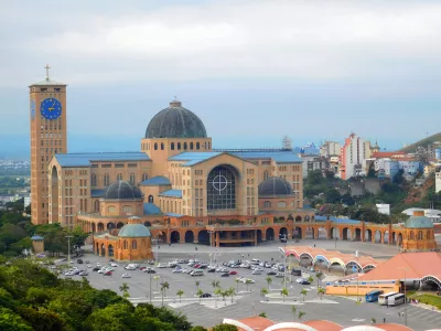Basilica of the National Shrine of Our Lady of Conception Aparecida, located in the city of Aparecida, State of São Paulo, Brazil.