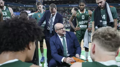 trener Zvezdan Mitrovič- 28.01.2025 - ko&scaron;arka - Eurocup - Cedevita Olimpija: Valencia//FOTO: Jaka Gasar