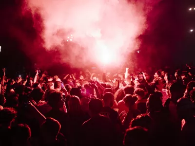 01 June 2025, France, Paris: Paris Saint-Germain fans celebrate in the streets of Paris, after PSG won the Champions League title following their victory against Inter Mila. Photo: Jan Schmidt-Whitley/Le Pictorium via ZUMA Press/dpa
