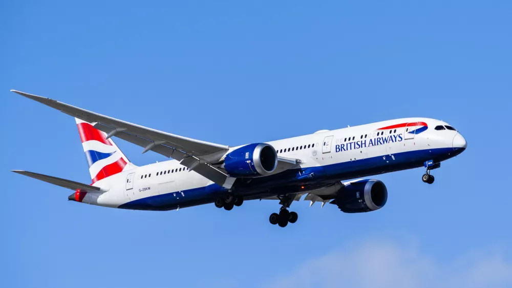 Letalo boeing 787 letalske družbe British Airways
