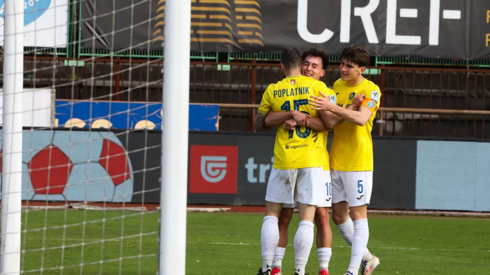 - 2. gol.16.03.2025. - Nogomet 1. liga Telemah. NK Bravo - NK Domžale.//FOTO: Bojan Velikonja