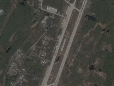 A satellite image shows Olenya airfield, before the Ukrainian drones attack targeting Russian military airfields, in the course of Russia-Ukraine conflict, in the Murmansk region, Russia, May 29, 2025. 2025 Planet Labs PBC/Handout via REUTERS  THIS IMAGE HAS BEEN SUPPLIED BY A THIRD PARTY. MANDATORY CREDIT.  REFILE - QUALITY REPEAT