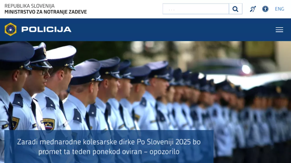 Spletna stran policije (ko deluje)