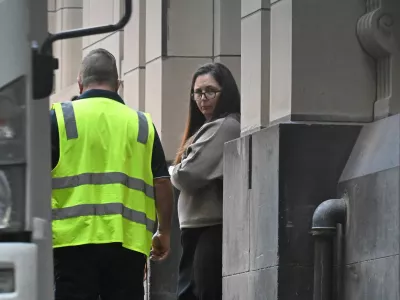 Erin Patterson, an Australian woman accused of murdering three elderly people who died after they allegedly consumed a lunch she prepared which contained poisonous mushrooms, looks on in Melbourne, Australia, April 15, 2025. AAP/via REUTERS  ATTENTION EDITORS - THIS IMAGE WAS PROVIDED BY A THIRD PARTY. NO RESALES. NO ARCHIVE. AUSTRALIA OUT. NEW ZEALAND OUT. NO COMMERCIAL OR EDITORIAL SALES IN NEW ZEALAND. NO COMMERCIAL OR EDITORIAL SALES IN AUSTRALIA.