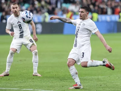 Erik Janža- 23.03.2025 - nogomet - UEFA - Slovenija: Slovaška //FOTO: Jaka Gasar