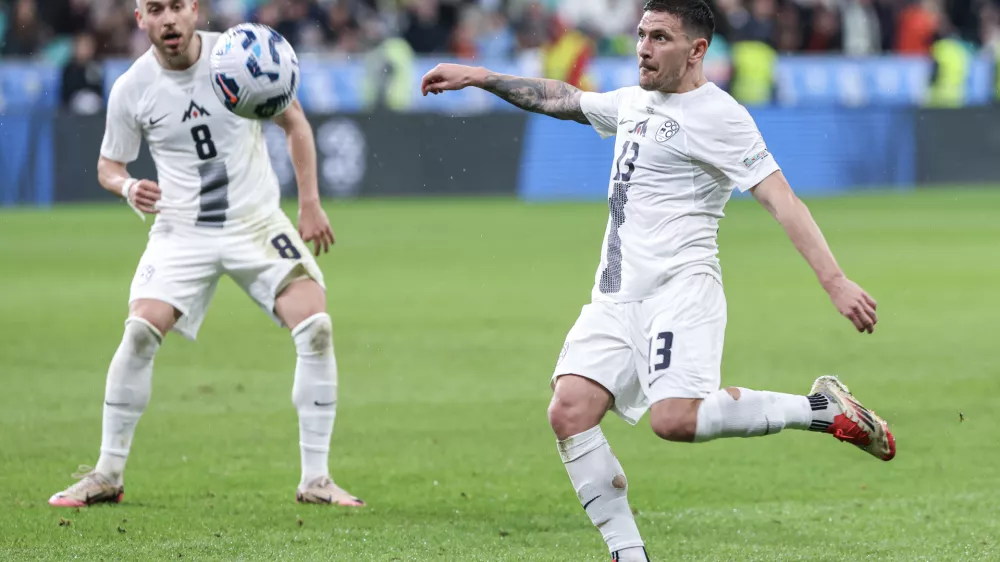 Erik Janža- 23.03.2025 - nogomet - UEFA - Slovenija: Slovaška //FOTO: Jaka Gasar