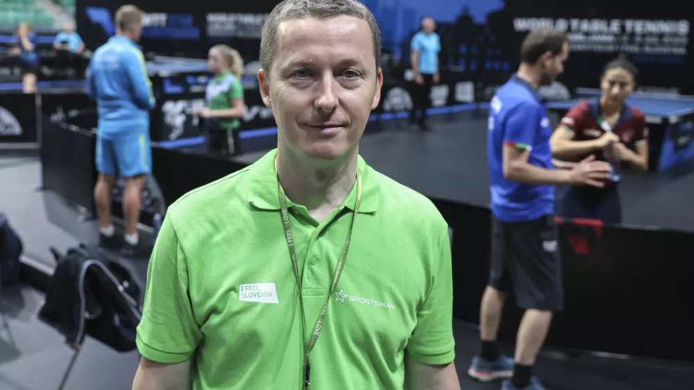 Tomaž Kralj- 03.07.2023 – namizni tenis - mednarodni turnir WTT Star Contender v Ljubljani - //FOTO: Jaka Gasar