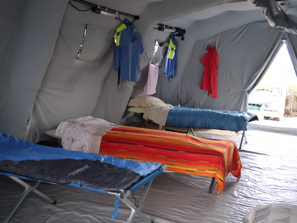 Vaja potres 2025, Nova Gorica, Gorica, simulacija potresa, reševanje, gasilci, reševalci, / Foto: Nataša Bucik Ozebek