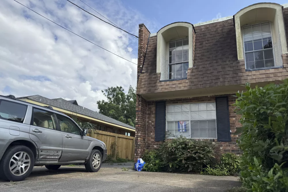 A house that authorities believe that New Orleans jail escapee Antoine Massey recorded videos and released them on social media on Monday while still on the run is seen, Tuesday, June 3, 2025, in New Orleans. (AP Photo/Jack Brook)