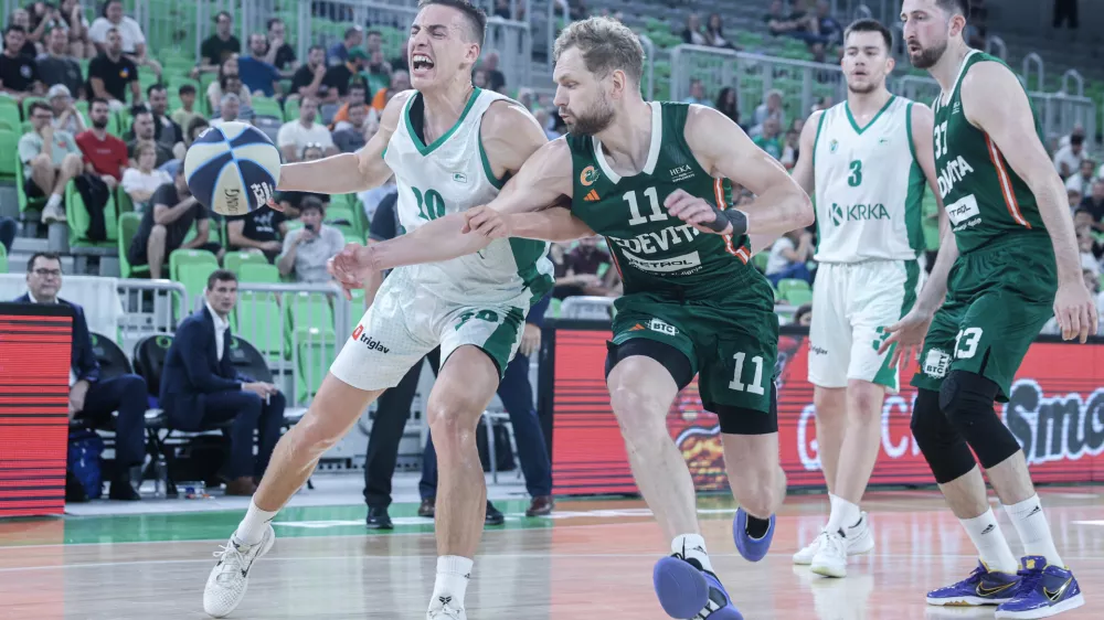 Jaka Blažič- 05.06.2025 - ko&scaron;arka - 1. Tekma finala državnega prvenstva med Olimpija: Krka//FOTO: Jaka Gasar