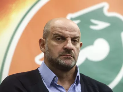 Zvezdan Mitrovič- 11.06.2024 - novinarska konferenca Cedevite Olimpije, na kateri bodo prisotni direktor kluba Davor Užbinec, novi športni direktor Chechu Mulero in novi glavni trener članske ekipe Zvezdan Mitrović //FOTO: Jaka Gasar