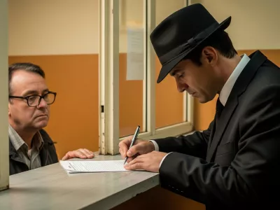 Strokovnjaki opozarjajo, da je mafija orožje zamenjala za izpolnjevanje vlog za evropski denar. Fotografija je nastala s pomočjo umetne inteligence.