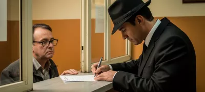 Strokovnjaki opozarjajo, da je mafija orožje zamenjala za izpolnjevanje vlog za evropski denar. Fotografija je nastala s pomočjo umetne inteligence.